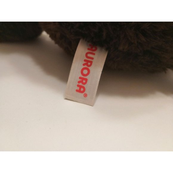 Aurora Lumberjack Moose 16" Bear Plush Stuffed Animal Plaid Overalls 2018 - Picture 5 of 5